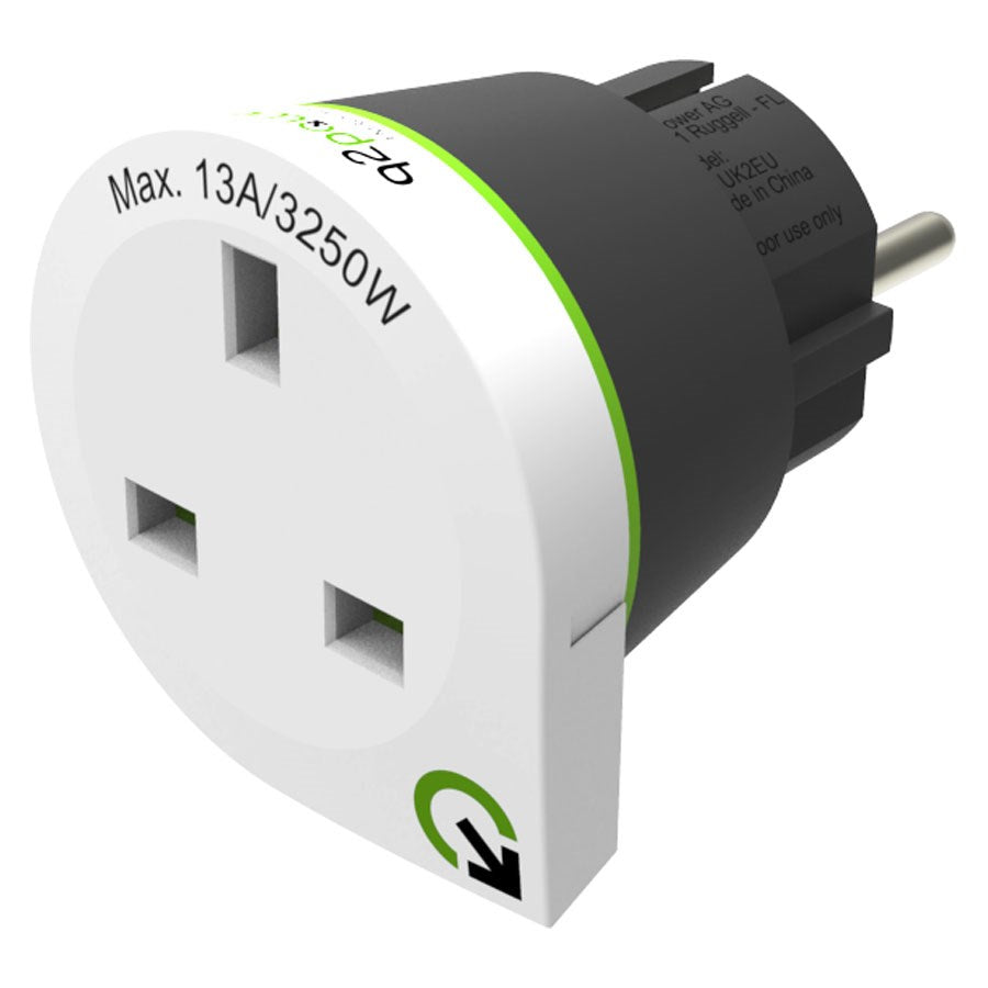 1.200300 Q2power United Kingdom To Europe Rejseadapter