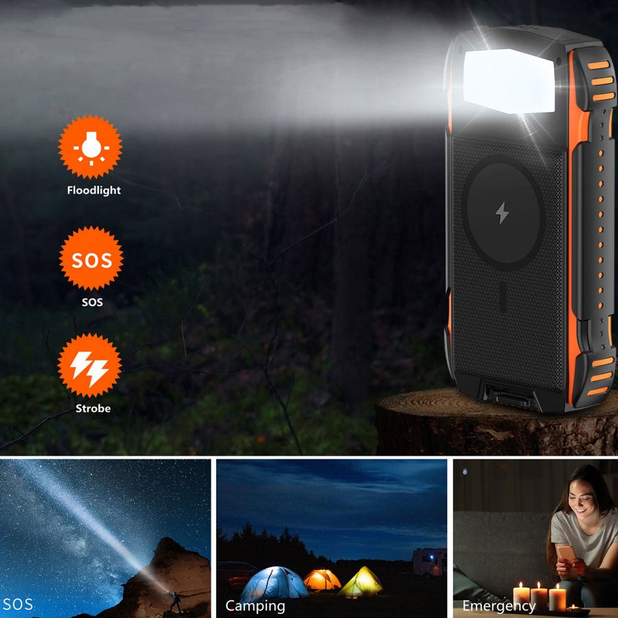 496560 4Smarts Rugged Titanpack Ultimag 20.000 Mah Solcelle Powerbank, Orange 4