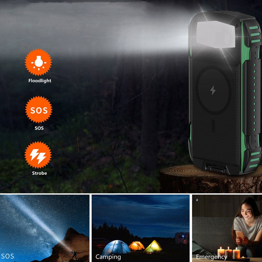 540244 4Smarts Rugged Titanpack Ultimag 20.000 Mah Solcelle Powerbank, Green 4