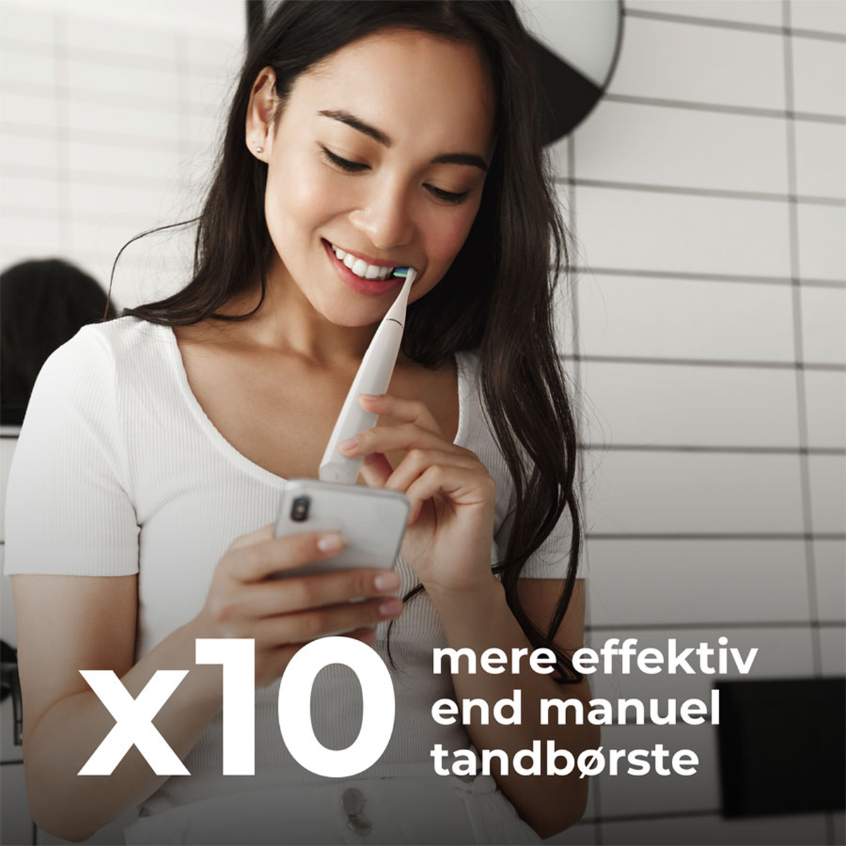 AENO Smart Sonic DB1S WiFi Elektrisk Tandbørste, Hvid – ADB0001S – produktbillede 2