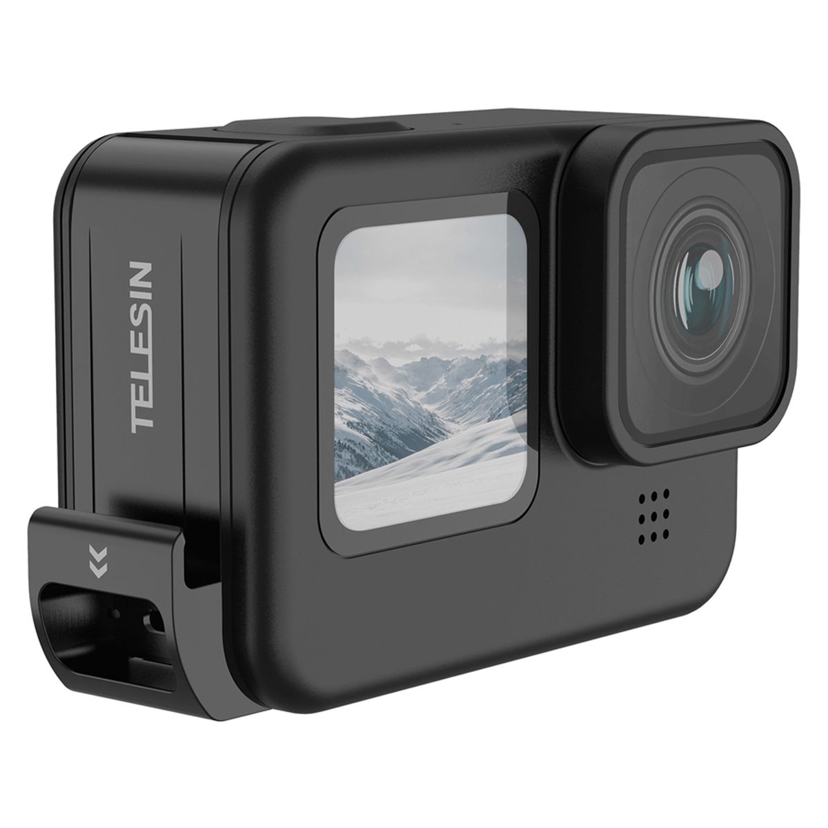 Telesin Regn- og sneafvisende batteridæksel til GoPro Hero 9 til 12 – GP-CLC-G11 – produktbillede 2