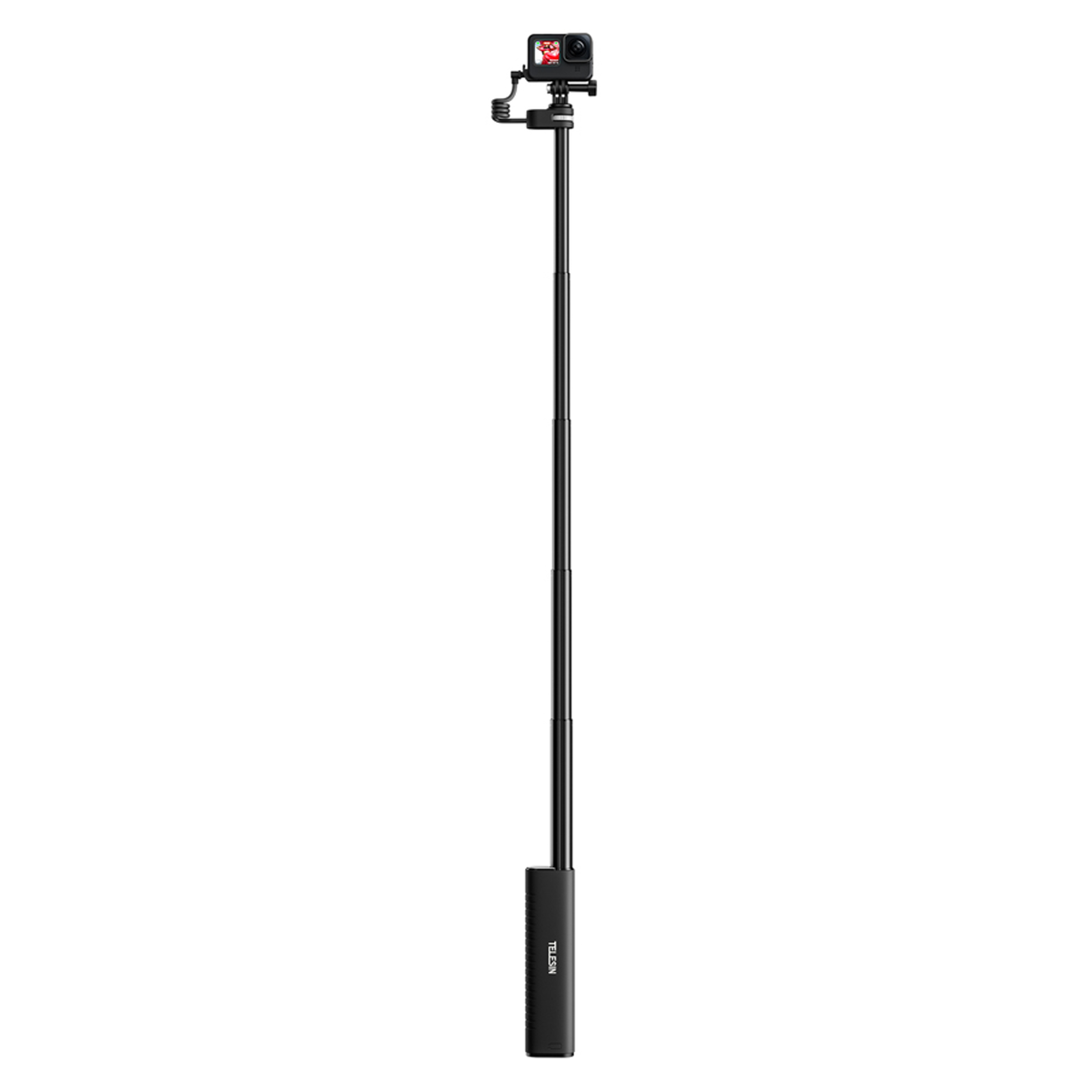 Telesin Genopladelig 0,9m selfiestang m. indbygget powerbank, GoPro/Smartphones – TE-CSS-001 – produktbillede 2