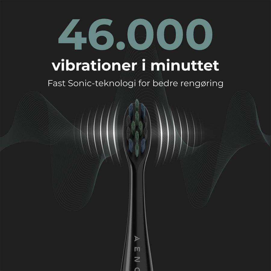 ADB0002S AENO Aeno Smart Sonic Wifi Elektrisk Tandbørste, Sort 5