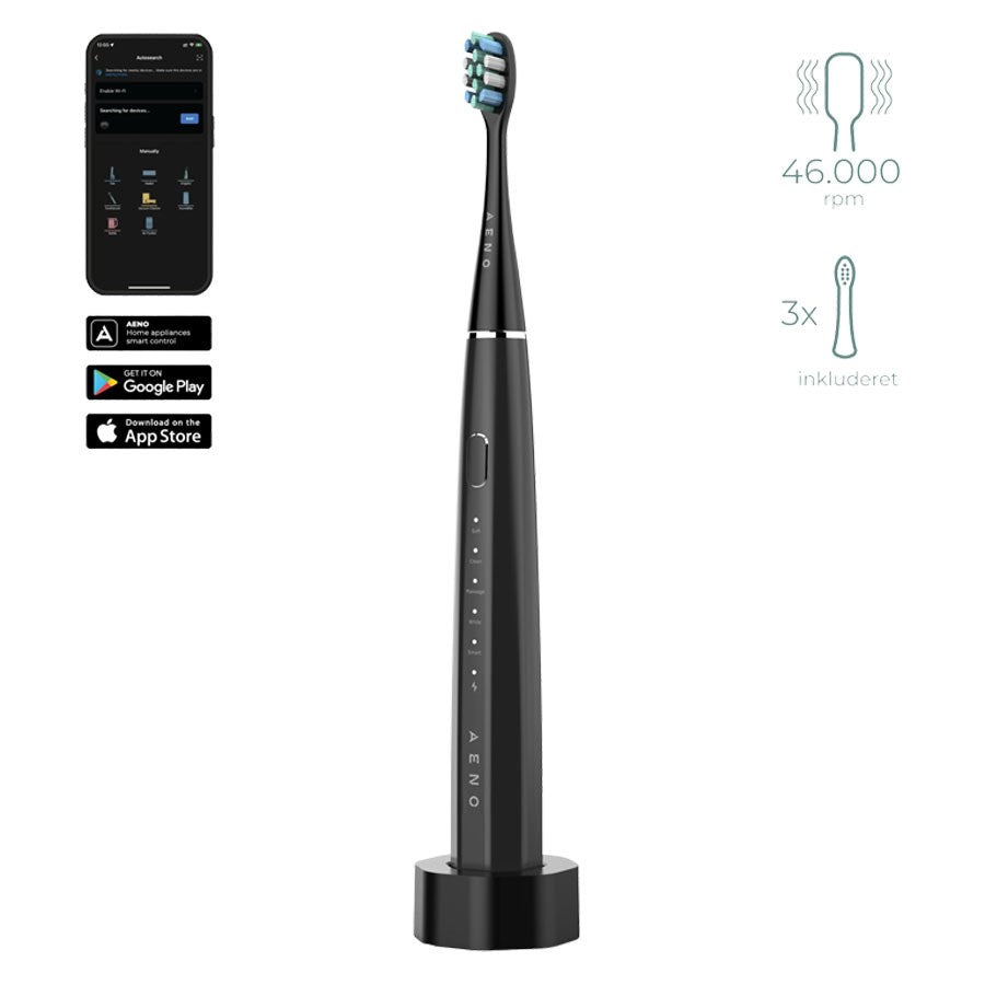 ADB0002S AENO Aeno Smart Sonic Wifi Elektrisk Tandbørste Sort 1