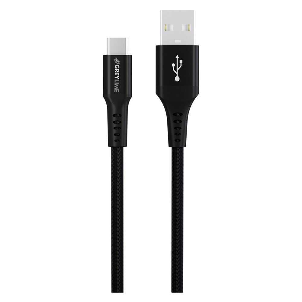 C21AC3M04 Greylime Braided USB A To USB C Cable Black 3 M 9.84 Ft 2025 1