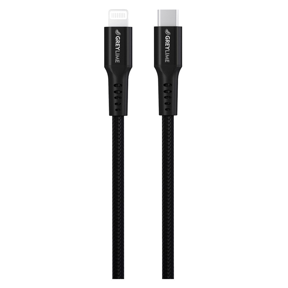 C21CL3M04 Greylime Braided USB C To Lightning Cable Black 3 M 9.84 Ft 2025 1