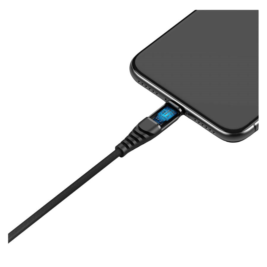 C58 T BLACK Riversong Infinity USB C 3 In 1 3A Nylon Braided 1M Cable Black 2 Removebg