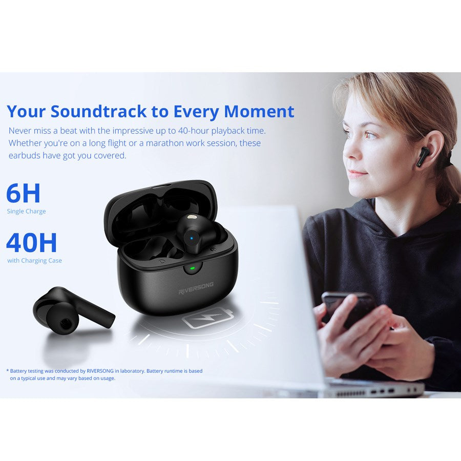 Ea271 Riversong Utopia H5 Tws Enc Earphones Ipx5 Sort 6