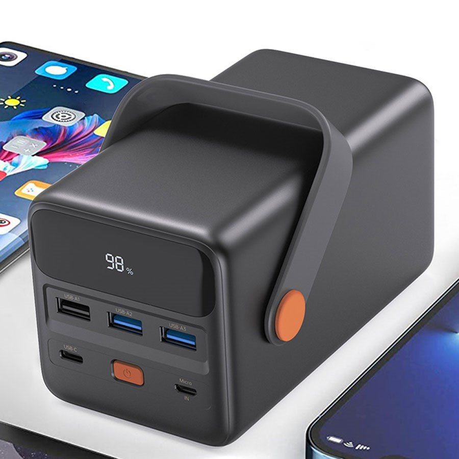 Eng Pl Choetech B664 Mini Power Station Powerbank 50000Mah 65W Black 31259 4