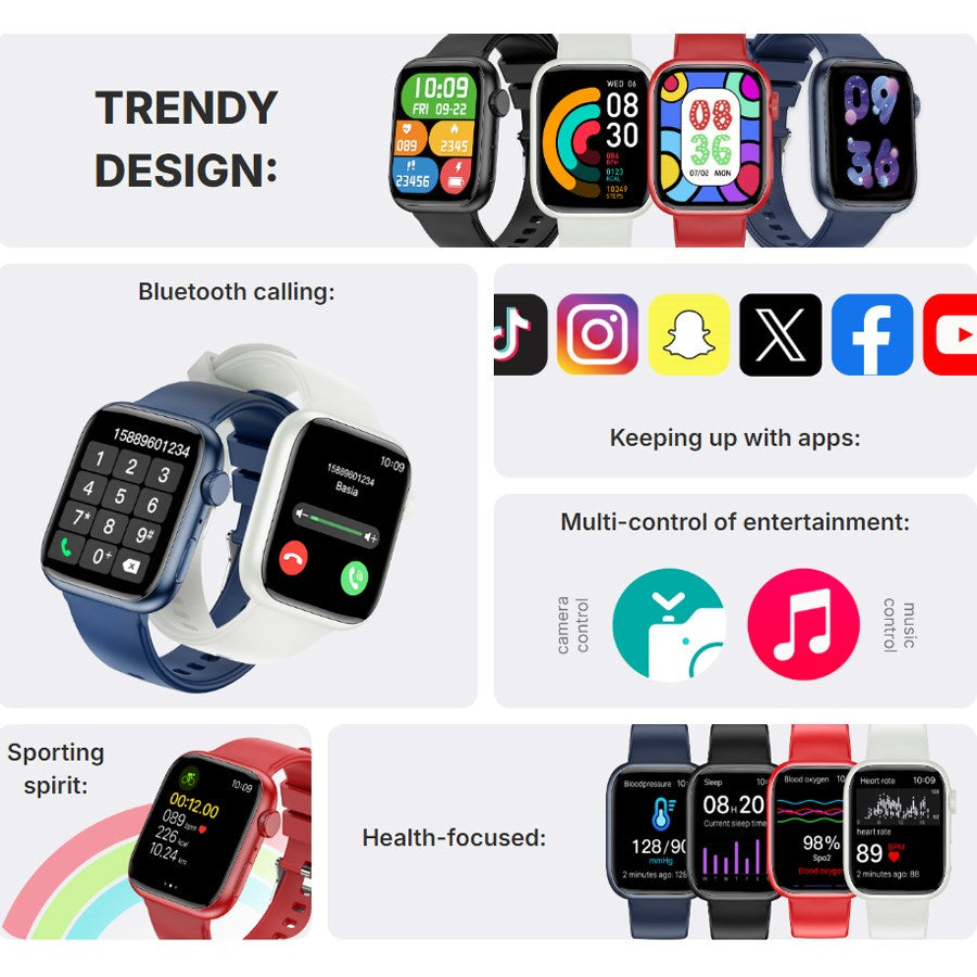 Forever GSM180536 Forever Igo 3 JW 500 Smartwatch Til Børn, Navy 5