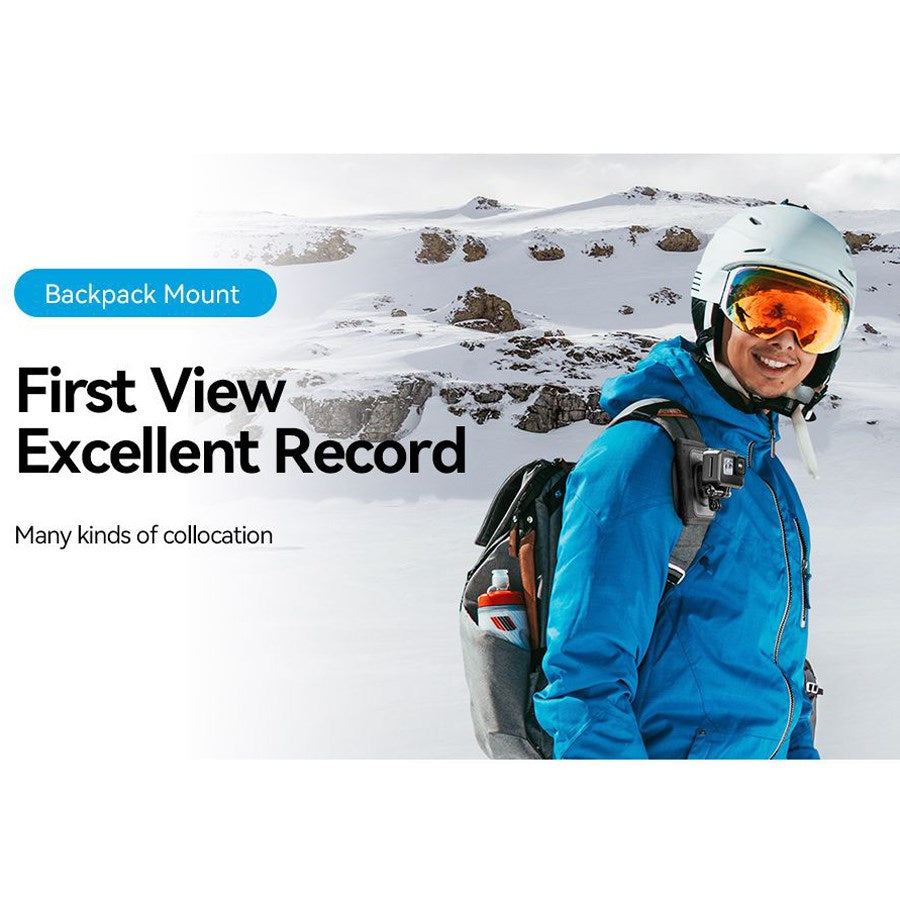 GP BPM 003 Telesin Backpack Strap Mount With Multifunctional J Hook Mount For Action Cameras 8