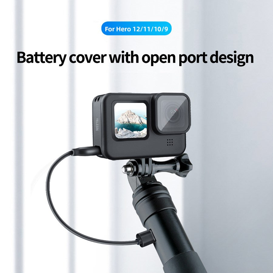 GP CLC 901 Telesin Battery Cover For Gopro Hero 13 12 11 10 9 Plastic 6