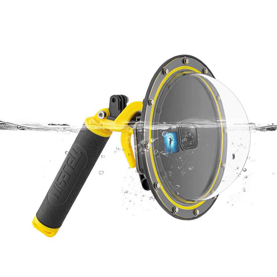 GP DMP T09 Telesin Waterproof Dome Port For Gopro Hero 13 12 11 10 9 3