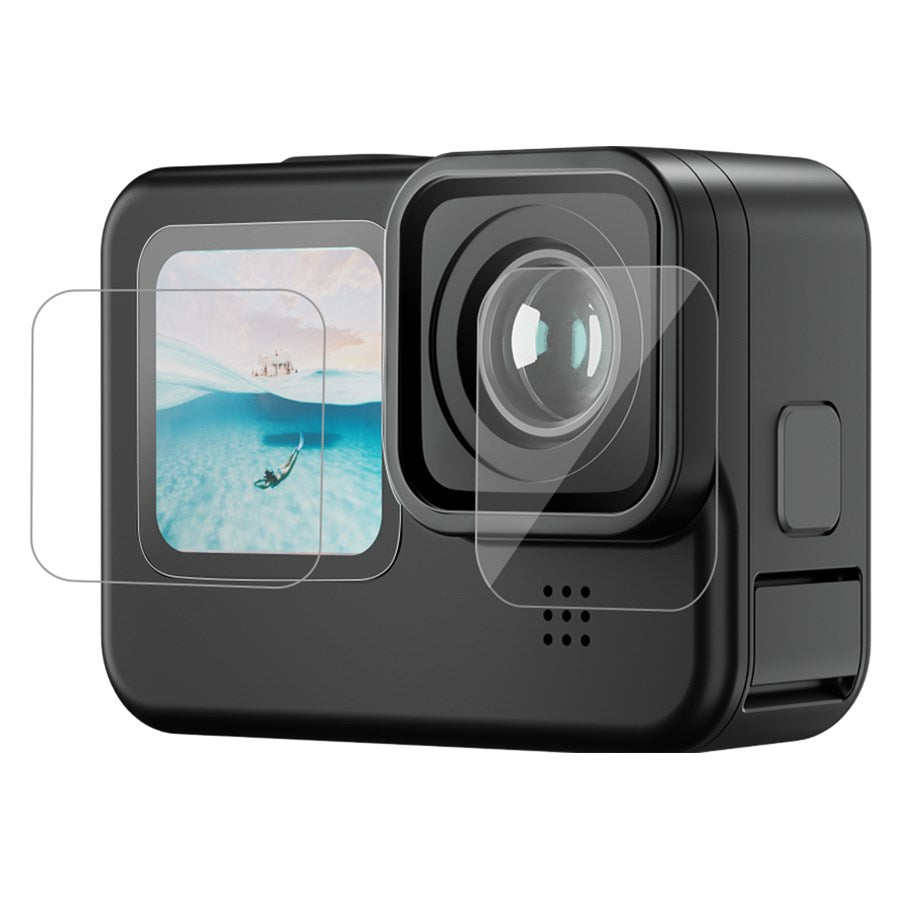 GP FLM 901 Telesin Tempered Glass Screen And Lens Protector For Gopro Hero 12 11 10 9 1