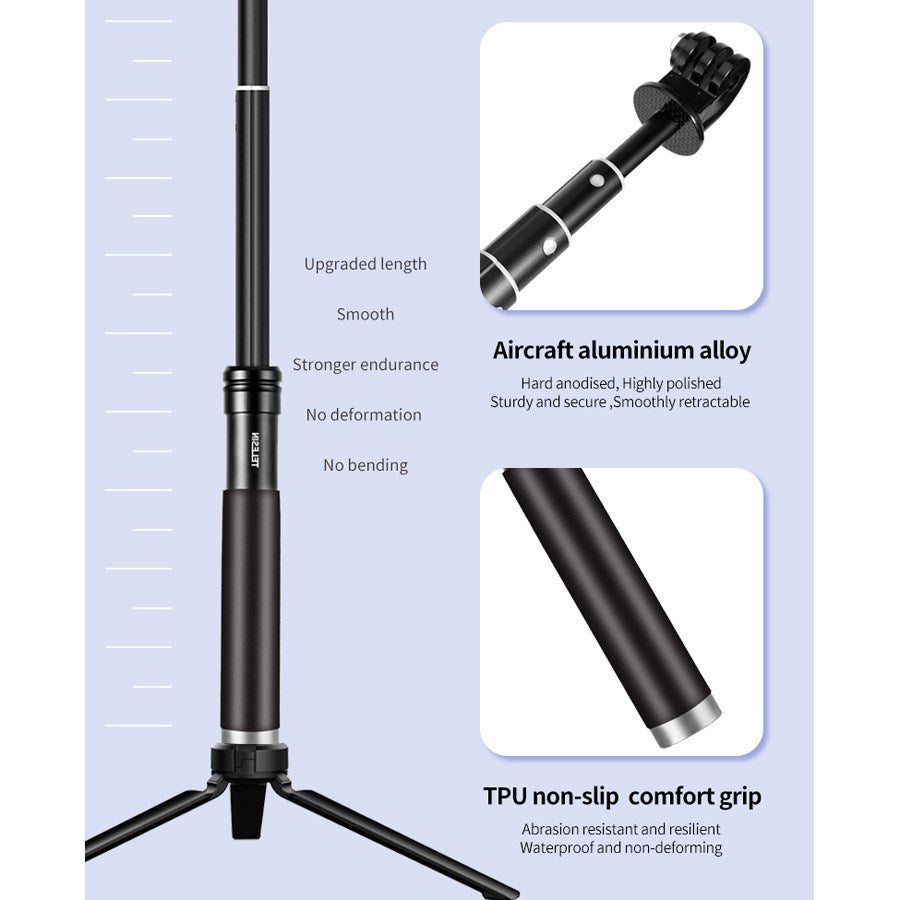 GP MNP 090 S Telesin Selfie With Aluminum Monopod Aluminum Tripod Stand For Action Cameras 8