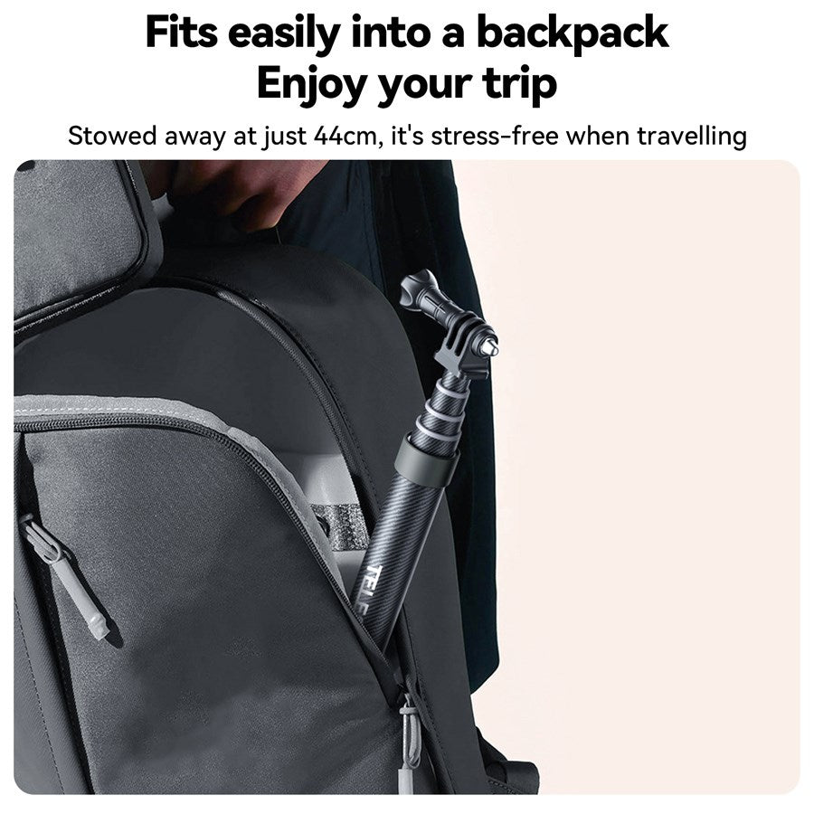 GP MNP 300 3 Telesin Third Generation 3.0M Carbon Fiber Selfie Stick For Action Cameras 6