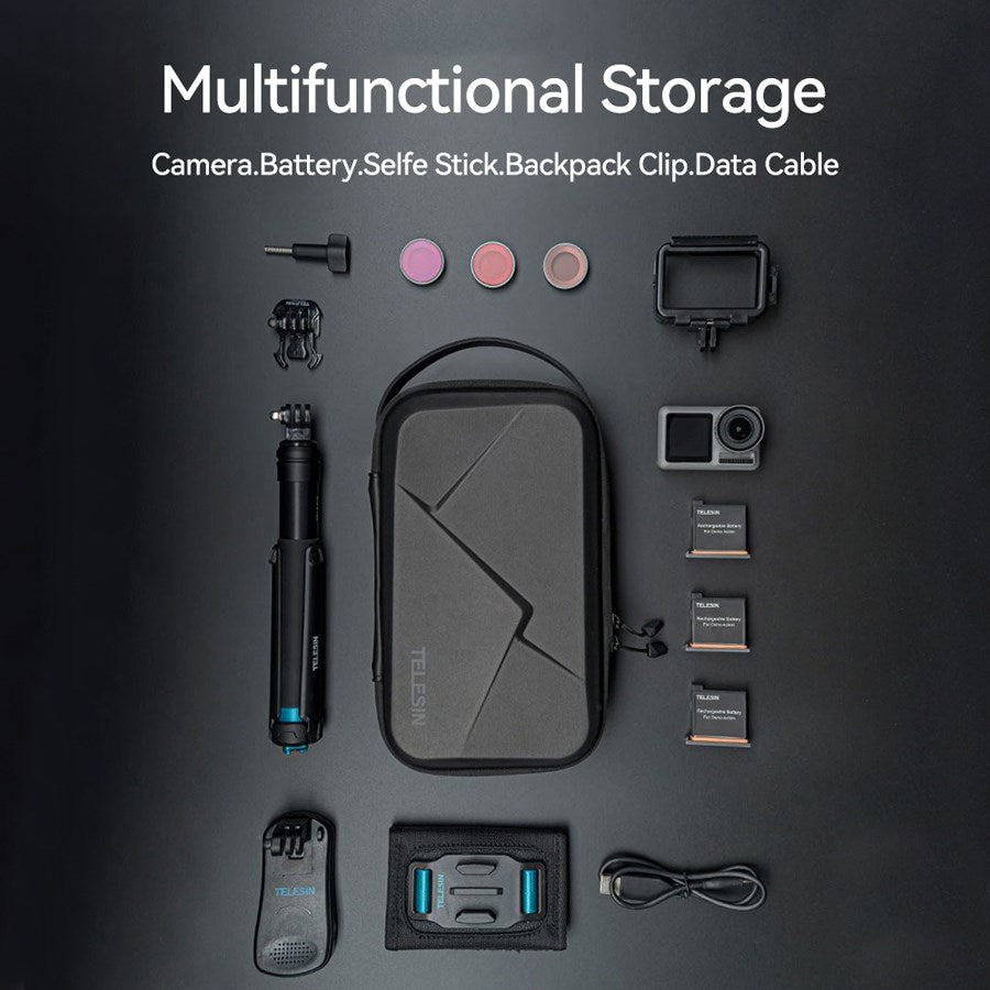 GP PRC 278 02 Telesin Expanded Version Hard Shell EVA Storage Bag For Action Cameras 6