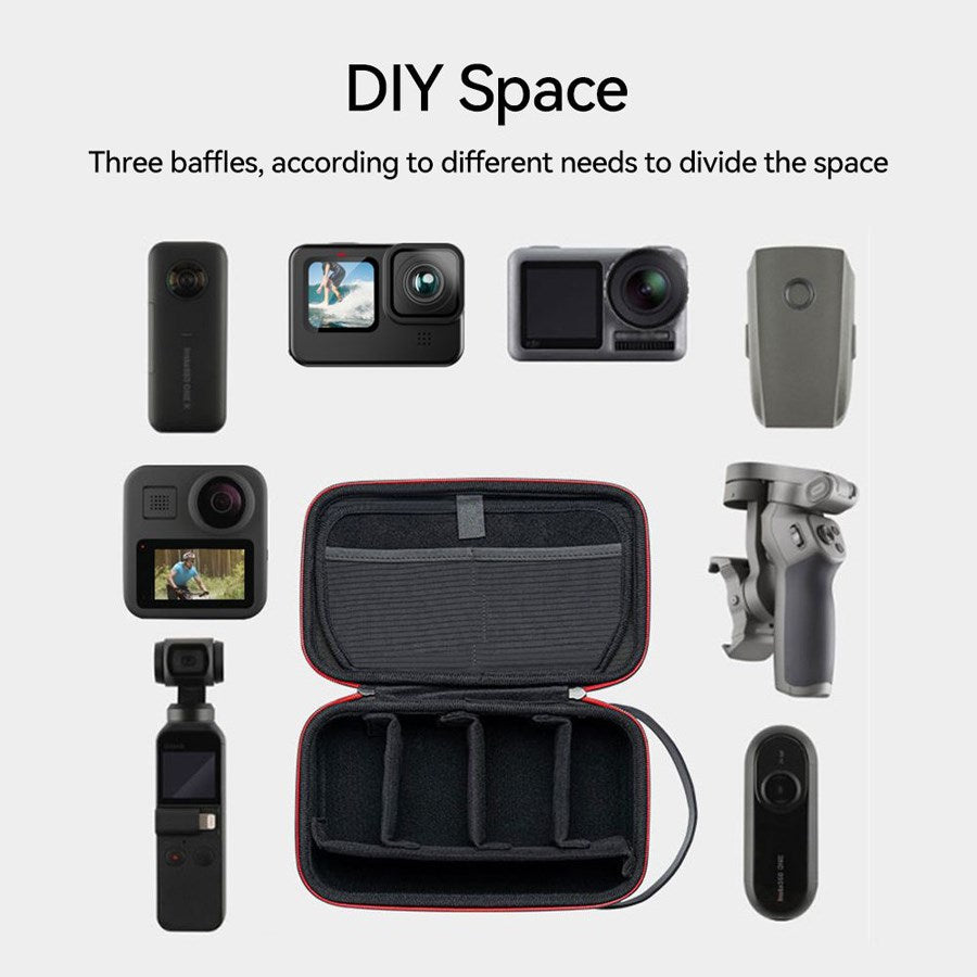 GP PRC 278 02 Telesin Expanded Version Hard Shell EVA Storage Bag For Action Cameras 7