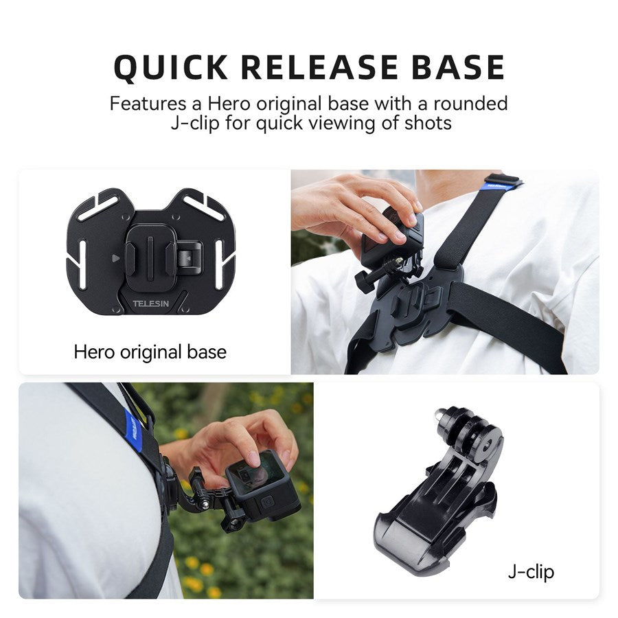 GP UCS 001 Telesin Vest Chest Strap For Action Cameras 7