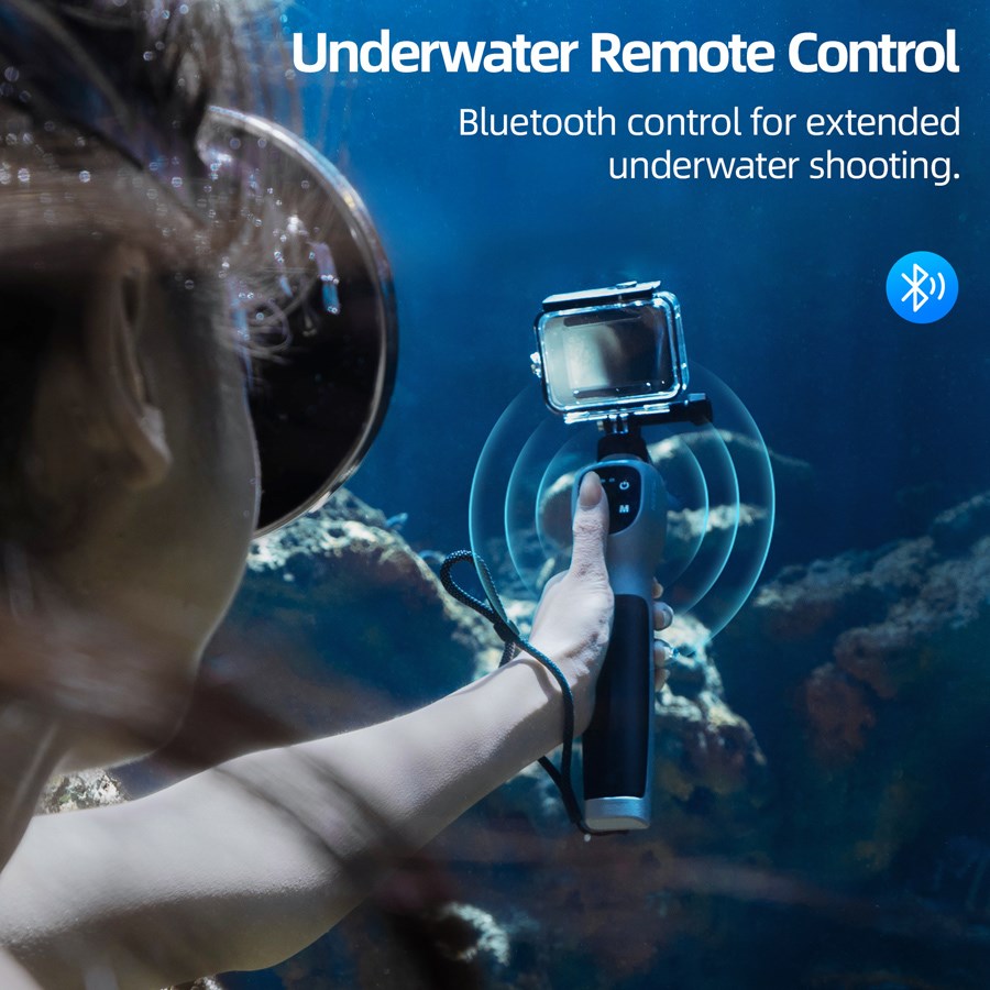 GP WBT 001 Telesin Underwater Selfie Stick With Remote Control For Hero 13 12 11 10 9 8 4