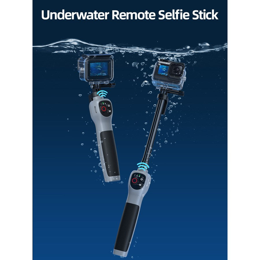 GP WBT 001 Telesin Underwater Selfie Stick With Remote Control For Hero 13 12 11 10 9 8 5