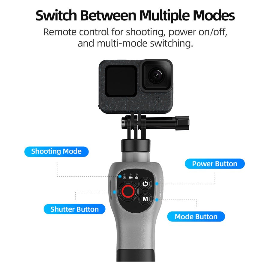 GP WBT 001 Telesin Underwater Selfie Stick With Remote Control For Hero 13 12 11 10 9 8 7