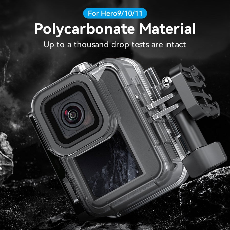 GP WTP 904 Telesin 45M Waterproof Case Diving Lens Kit Purple Red Magenta Gopro Hero 13 12 11 10 9 4