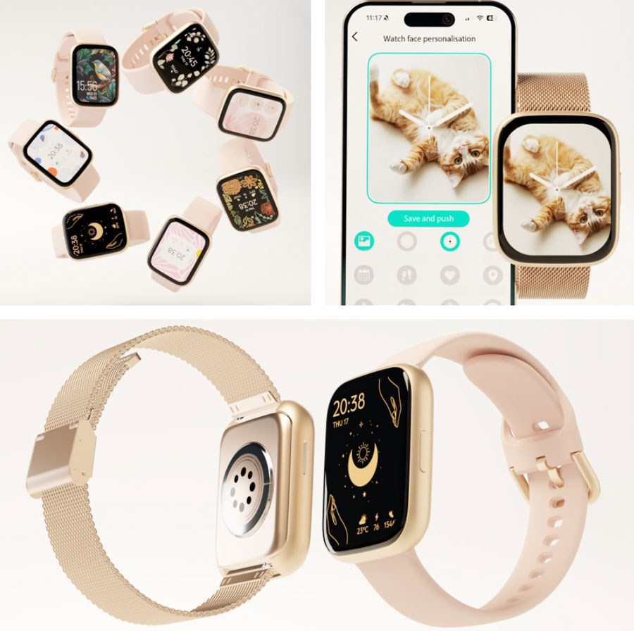 GSM180720 Forever Forever Forevigo 4 SW 330 Smartwatch, Rose Gold 4