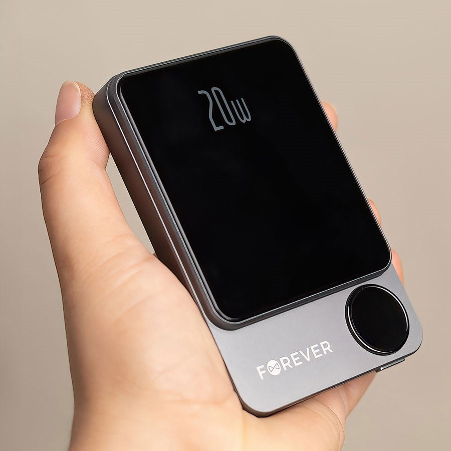 GSM181434 Forever MATB 200 20W 5.000 Mah Magsafe Powerbank, Sort 7