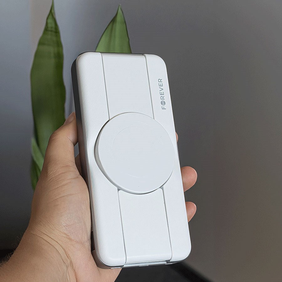 GSM184922 Forever MATB 300 10.000 Mah 3 I 1 Magsafe Powerbank, Hvid 6 (1)