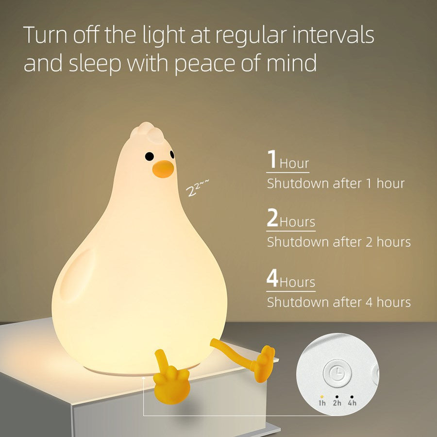 LBBL04 Lippa Touch Baby Lamp With Battery And Timer, Chicken 7