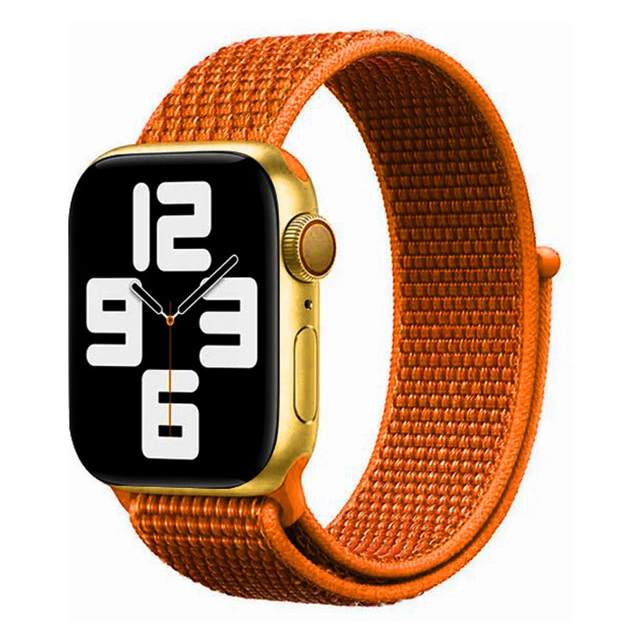 LPAW071 Lippa Apple Watch Nylonrem 38 40 41, Papaya 1