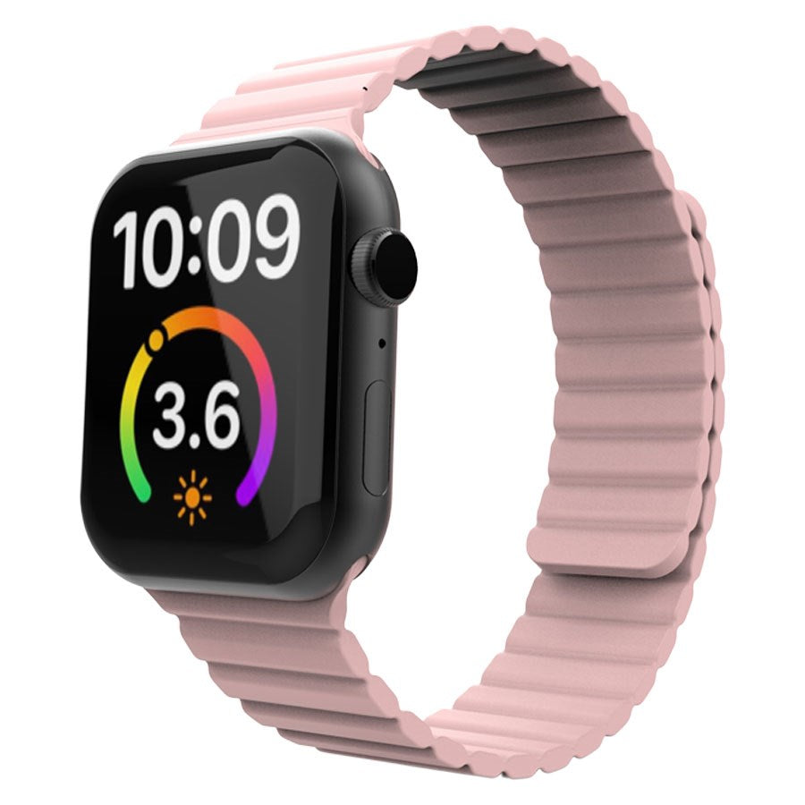 LPAW082 Lippa Apple Watch Magnetisk Silikonerem 38 40 41 Pink 1 Removebg