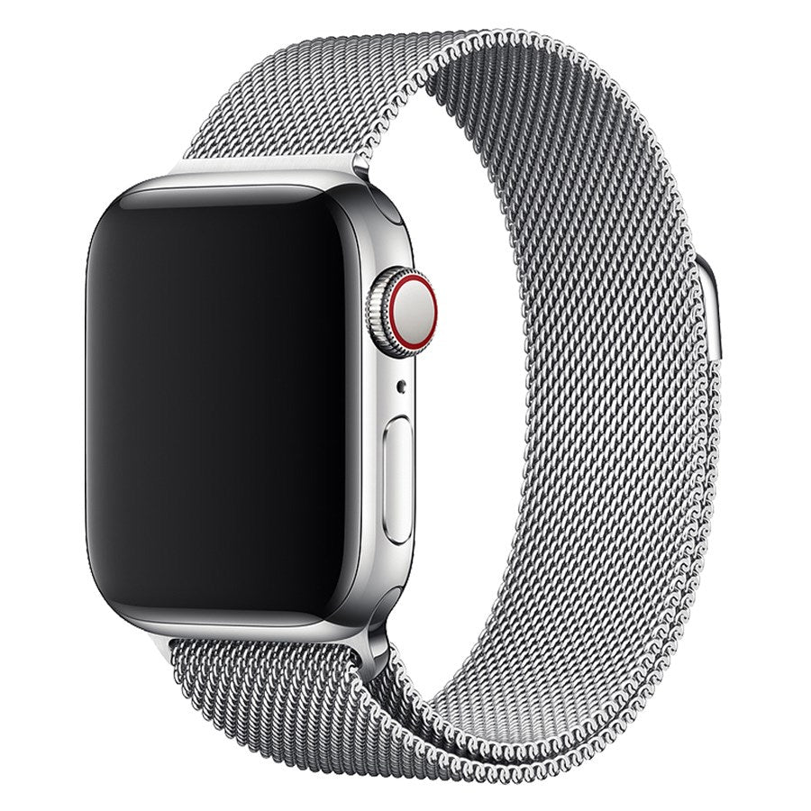 LPAW089 Lippa Apple Watch Rustfri Stål Rem 38 40 41, Sølv 1 (1)