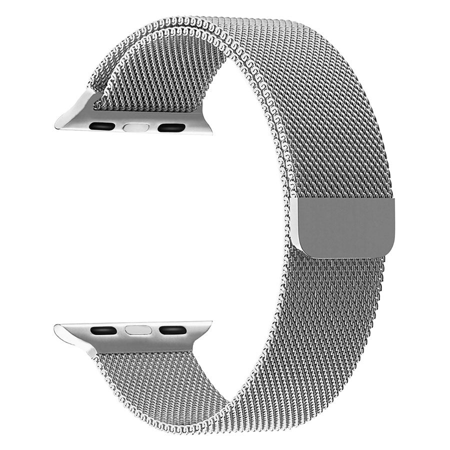 LPAW089 Lippa Apple Watch Rustfri Stål Rem 38 40 41, Sølv 2 (1)