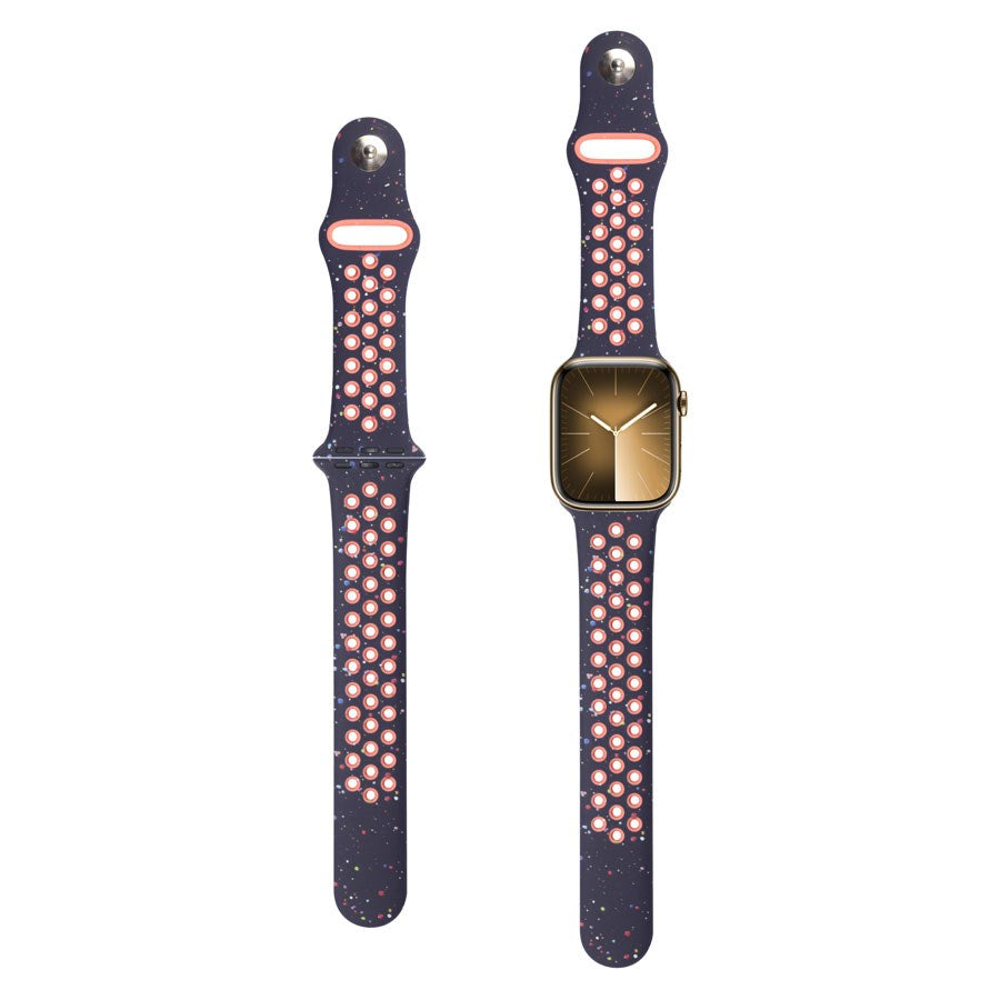 LPAW110 Lippa Apple Watch FLOUR Silikonerem 42 44 45 49, Mørkeblå 2