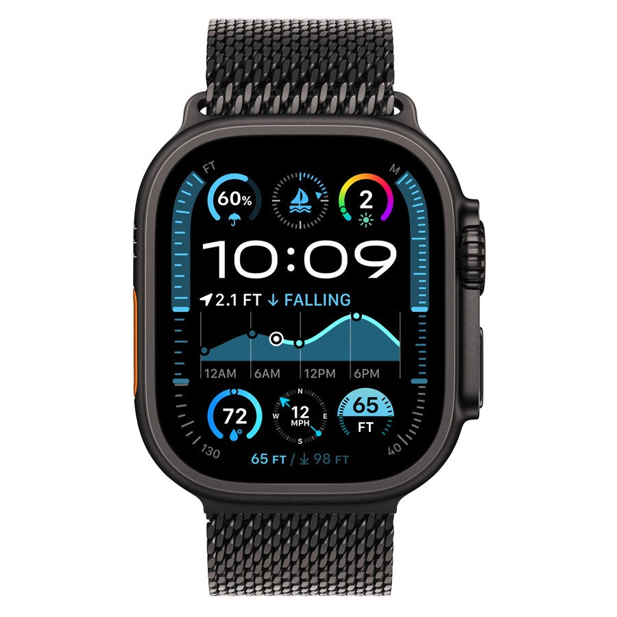LPAW131 Lippa Apple Watch Stainless Steel Incl.Lock 42 (Series1,2,3) 44 45 46 49 Mm,Black 2