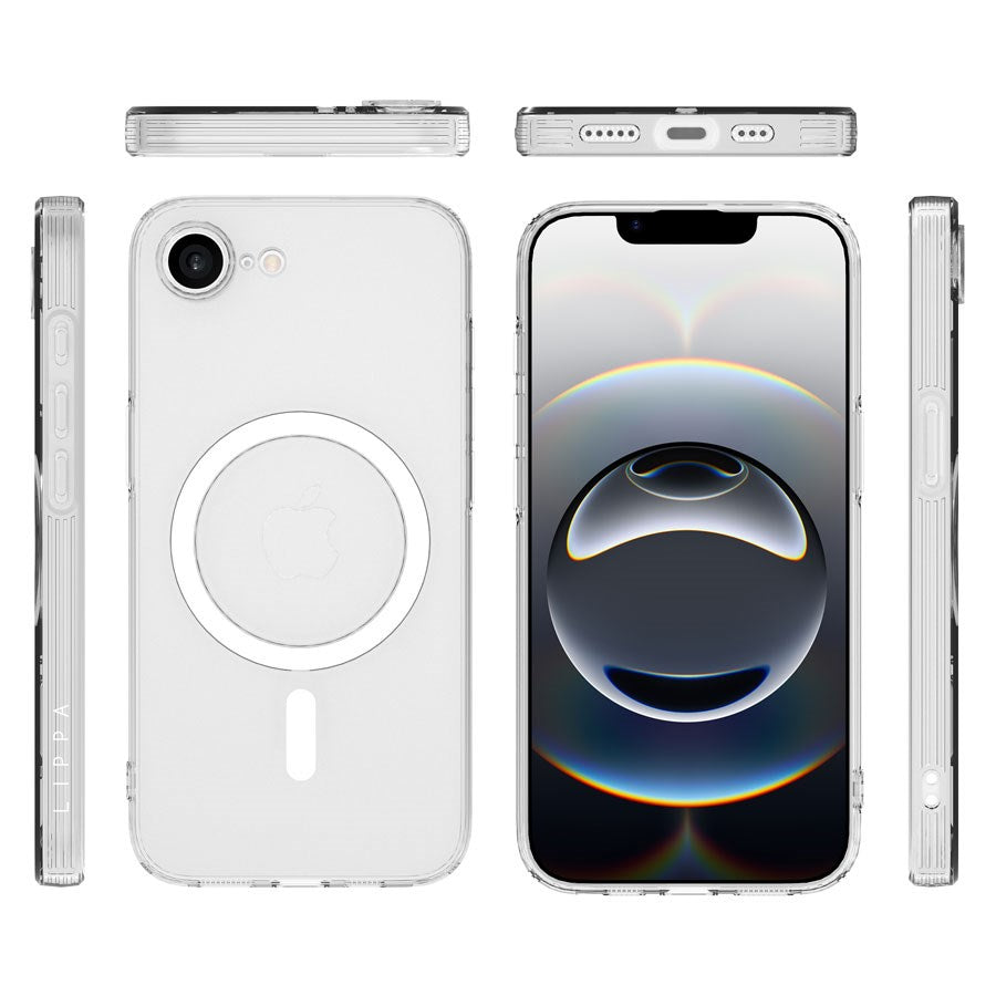 LPCOVER0071 Lippa Iphone 16E TPU Cover With Magsafe,Transparent 2