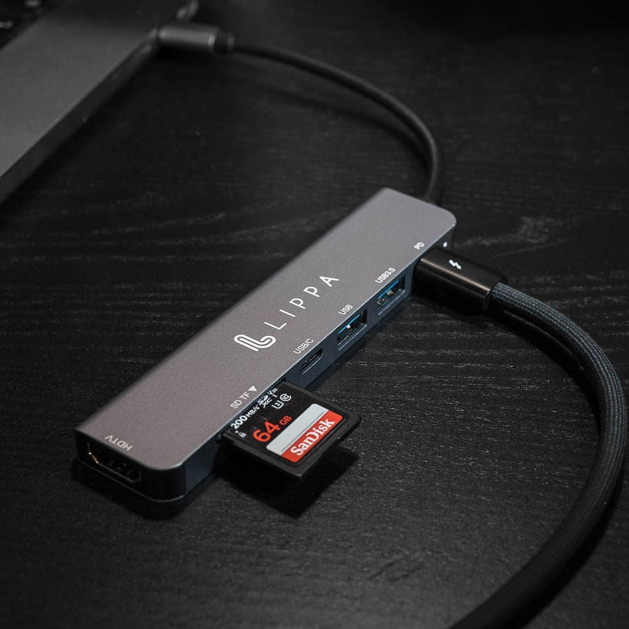 LPGQ22H118 Lippa 7 In 1 87W USB C PD 4K HDMI Ethernet Hub 05