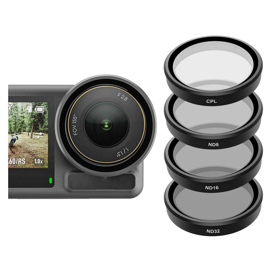 OA FLT 005 Telesin 4 Pack CPL+ND8 16 32 Lens Filter Kit For DJI Osmo Action 3 4 5Pro 2