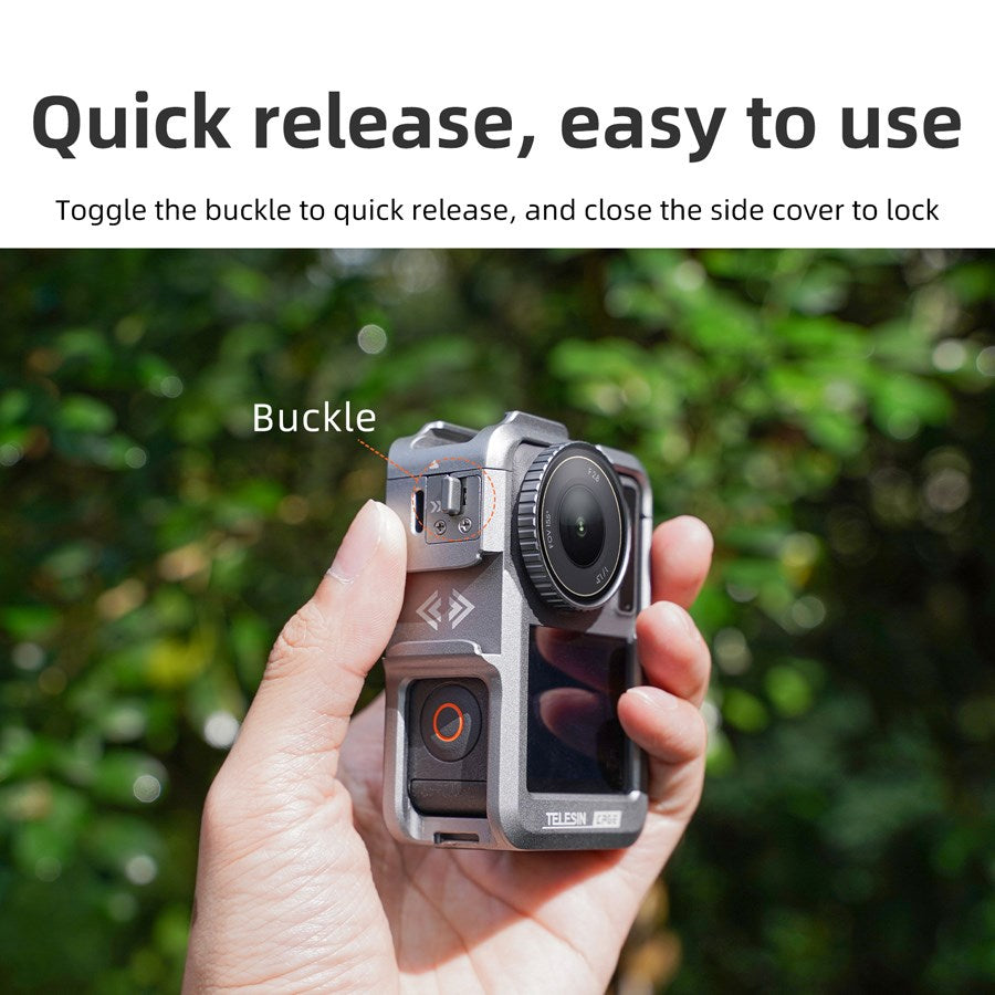 OA FMS 004 Telesin Metal Cage For DJI Osmo Action 3 4 4