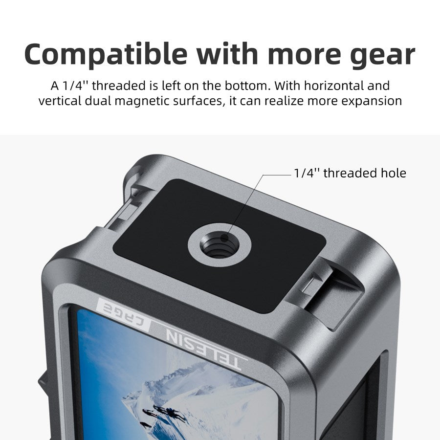 OA FMS 004 Telesin Metal Cage For DJI Osmo Action 3 4 6