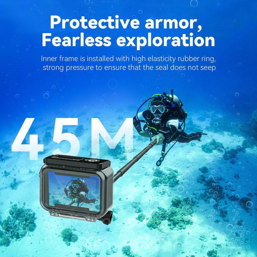 OA WTP 003 Telesin Waterproof Case For DJI Osmo Action 3 4 5Pro 10