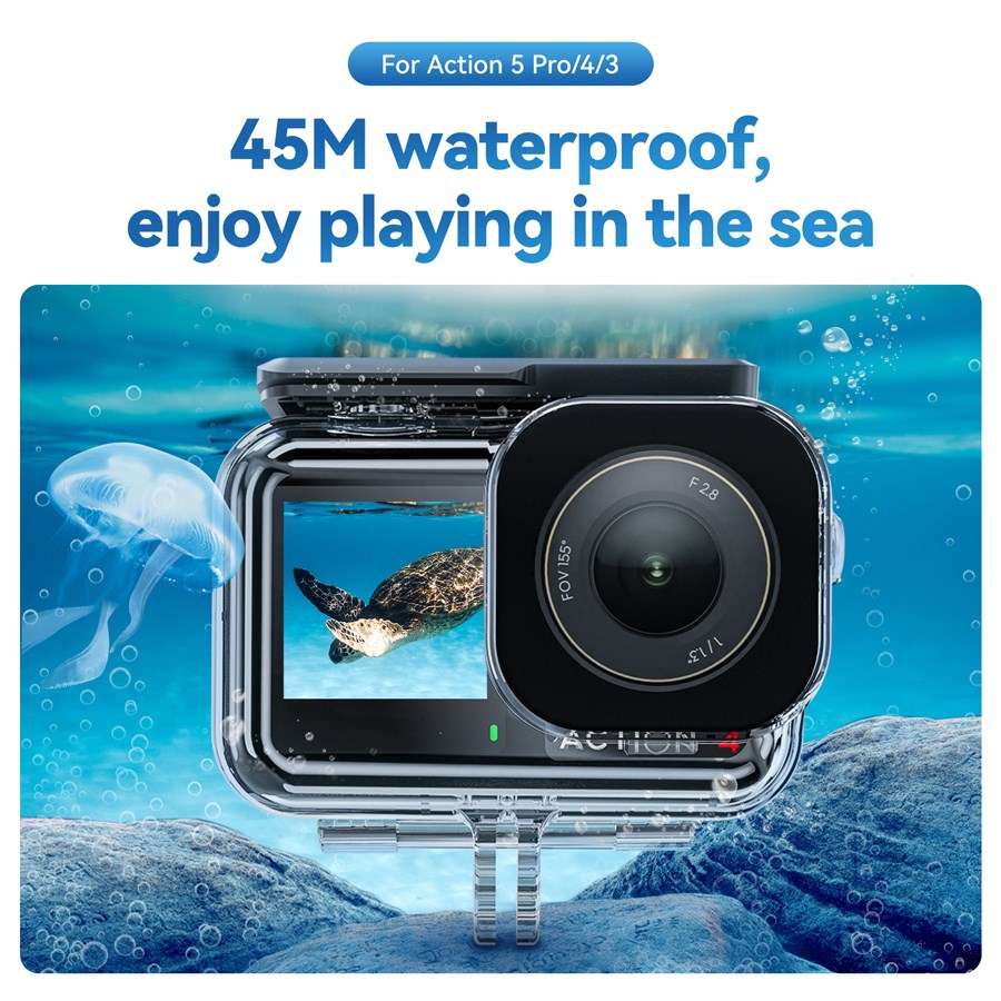 OA WTP 003 Telesin Waterproof Case For DJI Osmo Action 3 4 5Pro 4