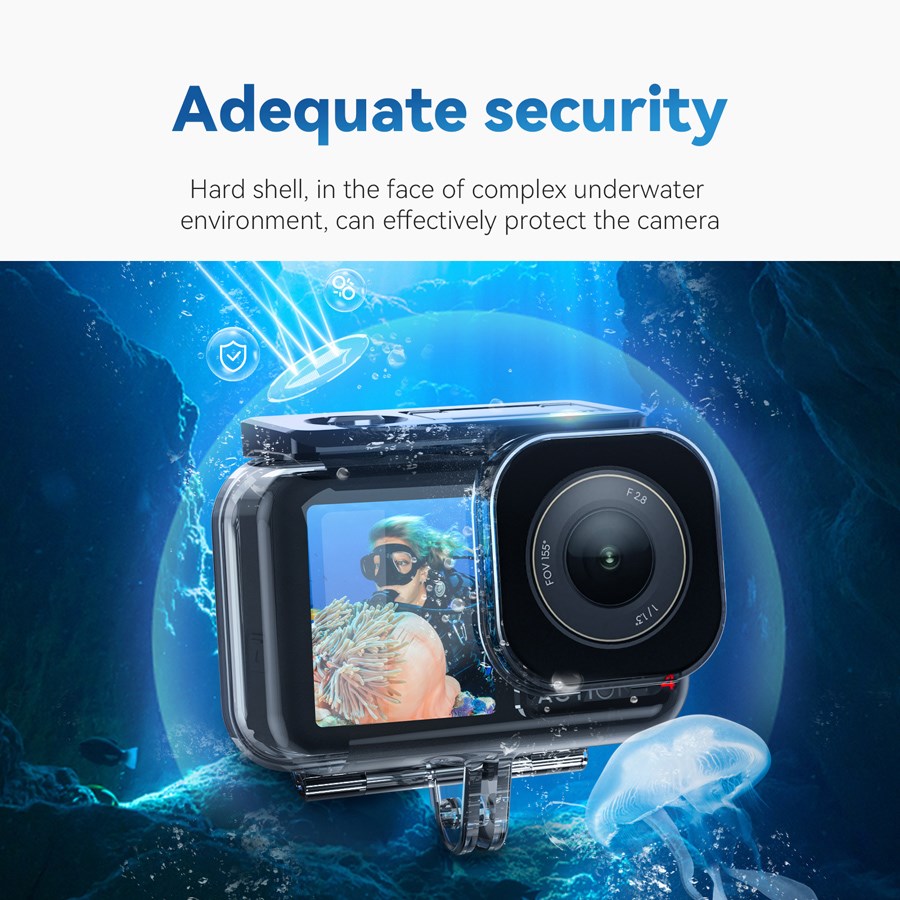 OA WTP 003 Telesin Waterproof Case For DJI Osmo Action 3 4 5Pro 6