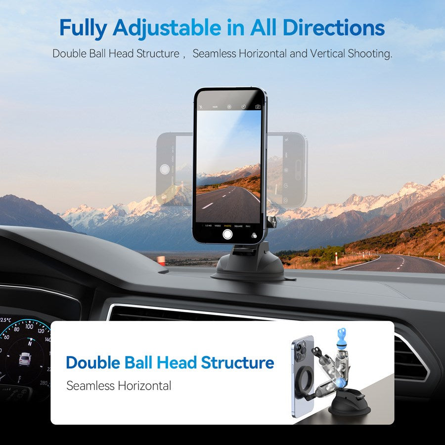 P3 SUS 02 Telesin Car Suction Cup Mount For Phones 4