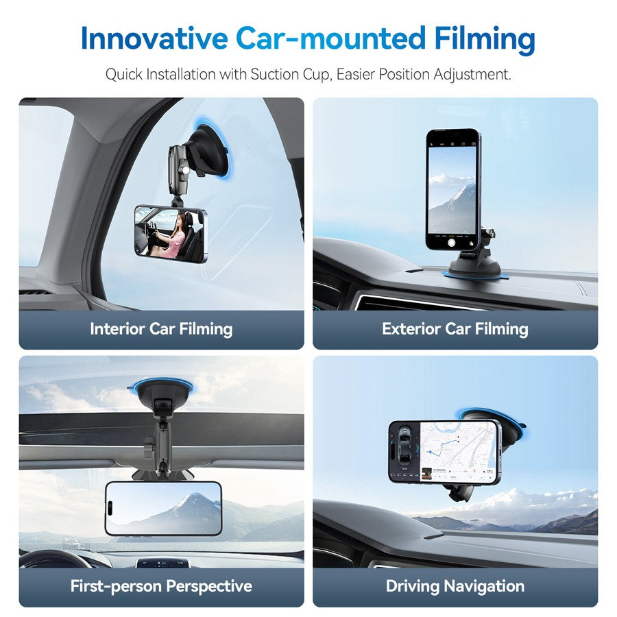 P3 SUS 02 Telesin Car Suction Cup Mount For Phones 8
