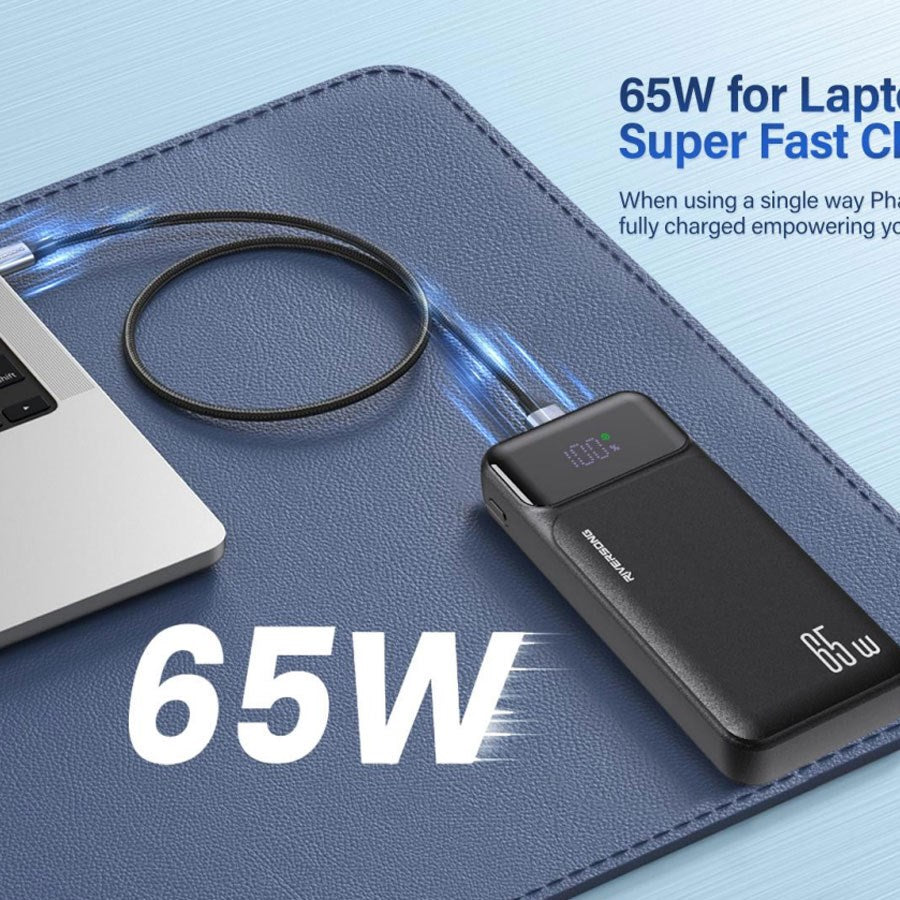 Riversong Pb103 Riversong Phantom Pro 65W USB C PD 20.000 Mah Powerbank, Black 2