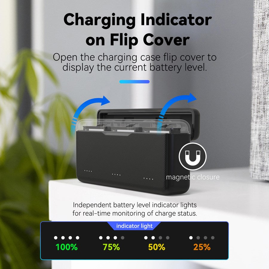 S0 BCG 02 TDJ Telesin Battery Charger For DJI Osmo Action 3 4 5Pro 4
