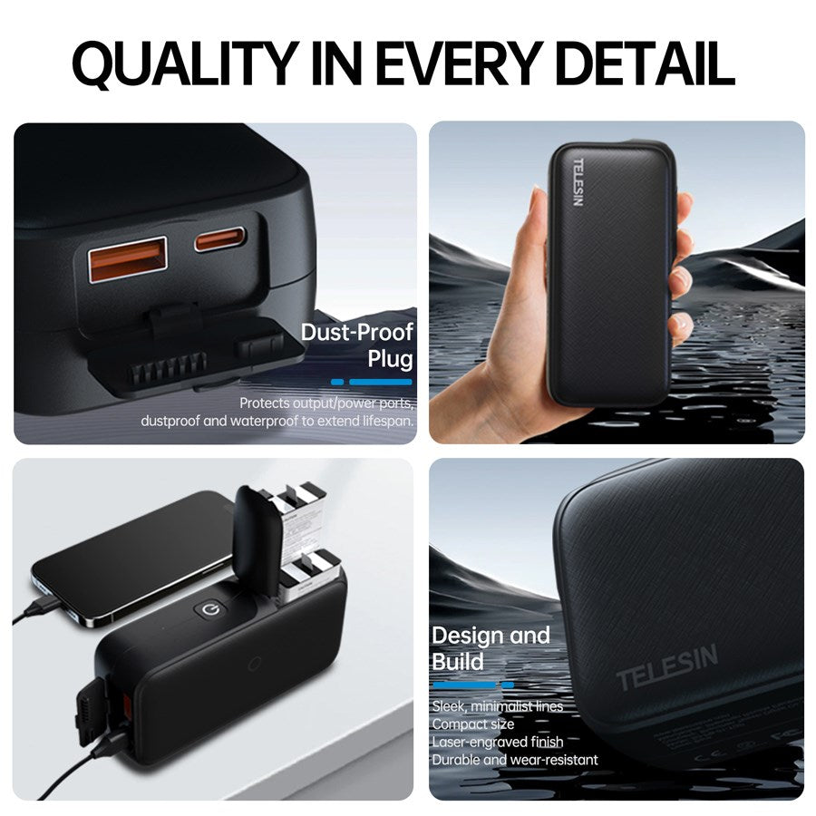 S0 PB 01 TGP Telesin Power Bank For Gopro Hero 13 Battery Mobilephone Etc. 4